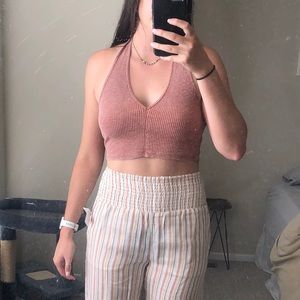 Halter top crop top